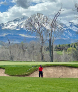 Girls Golf scenic background