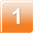 number 1 button icon