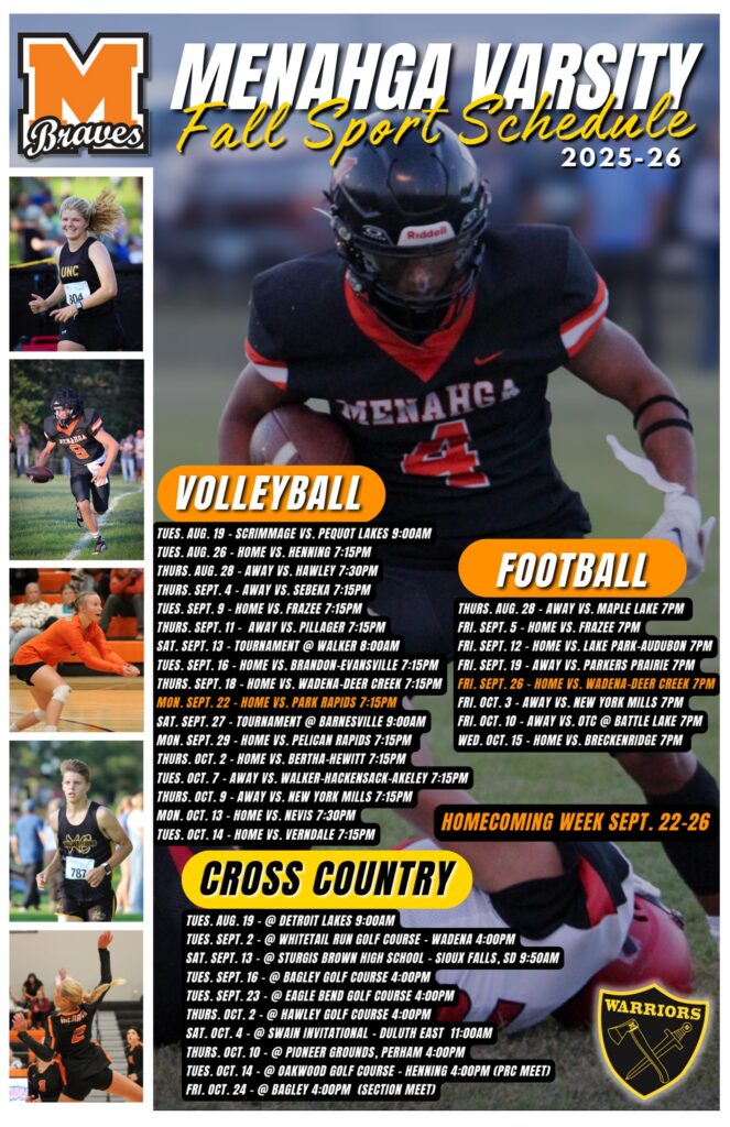 Fall Sport Schedule 2025-26