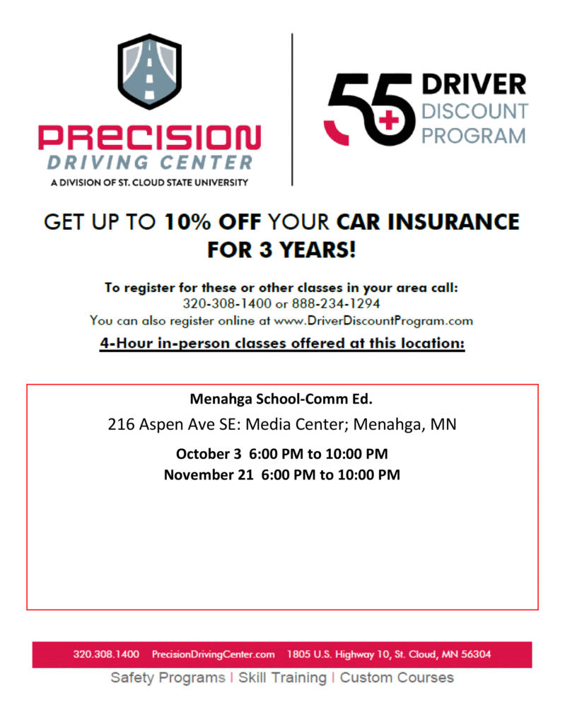 55+ Driver Discount Program