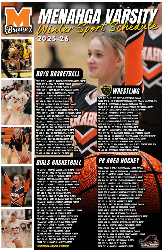 2025-26 Winter Sports Schedule