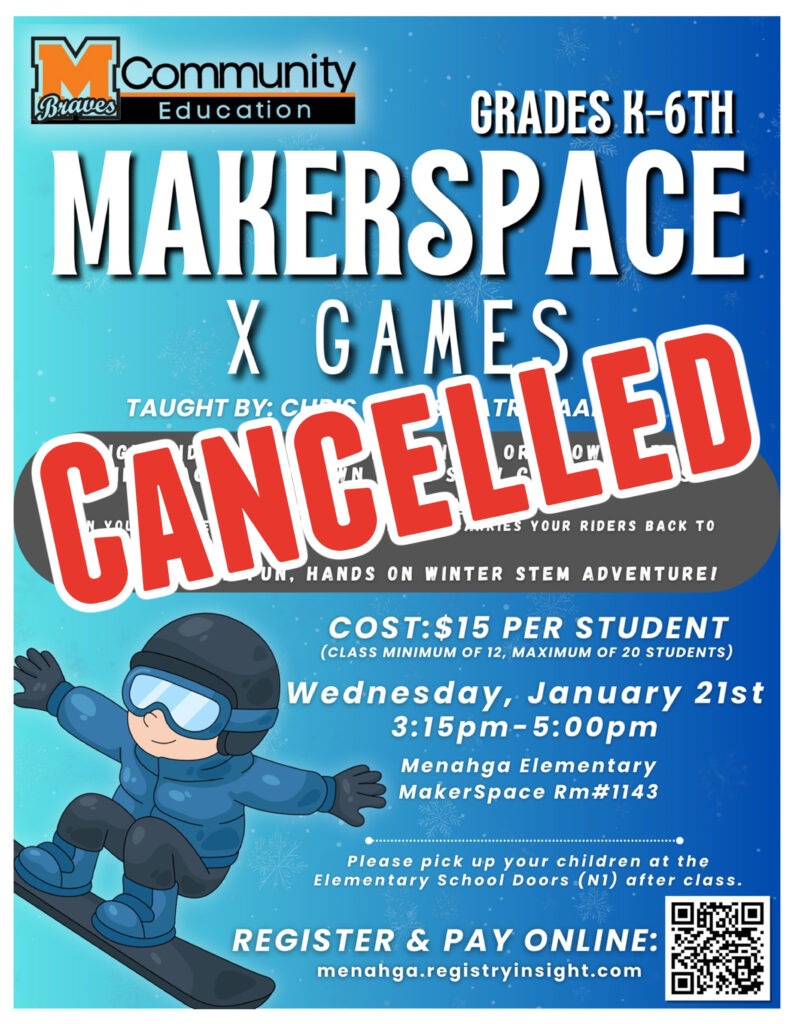 MakerSpace X Games Cancelled