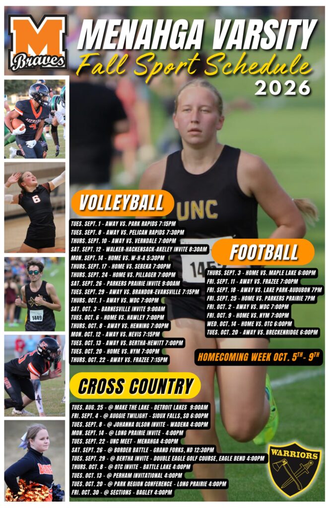 Fall Sports Schedule 2026