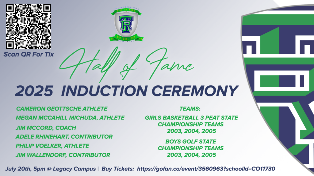 Hall of Fame Ceremony Information July 20th at Legacy Campus. Purchase tickets on this webpage by clicking