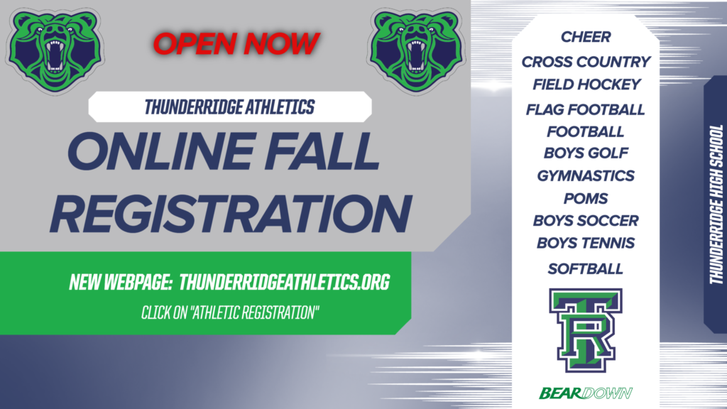 Registration for Fall Sports Open Now.