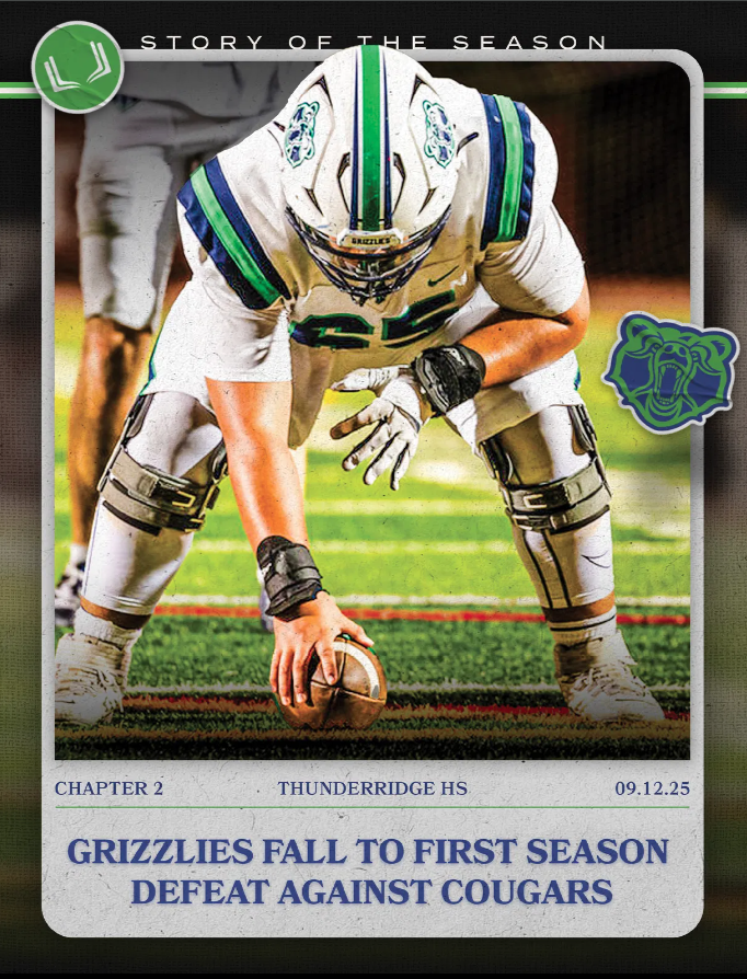 ThunderRidge Player ready to snap the ball. Story of the Season