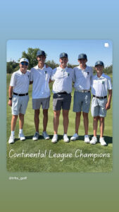 Boys Golf Team Poses For a Team Pic. Team Wins the 2025 Continental League Championship.