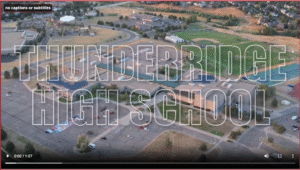 Drone View above ThunderRidge High School