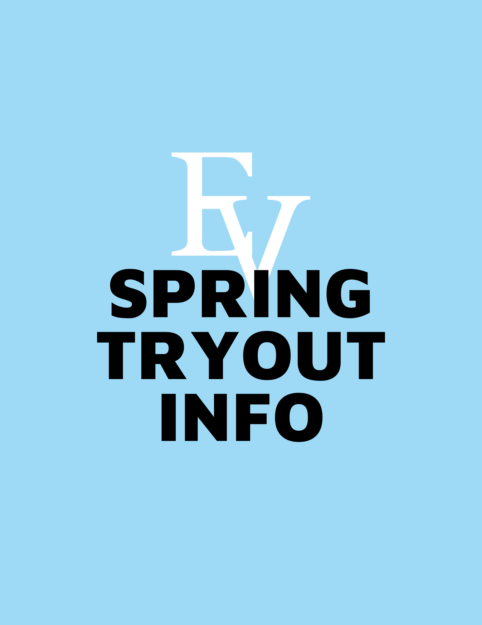 Spring tryout info 2