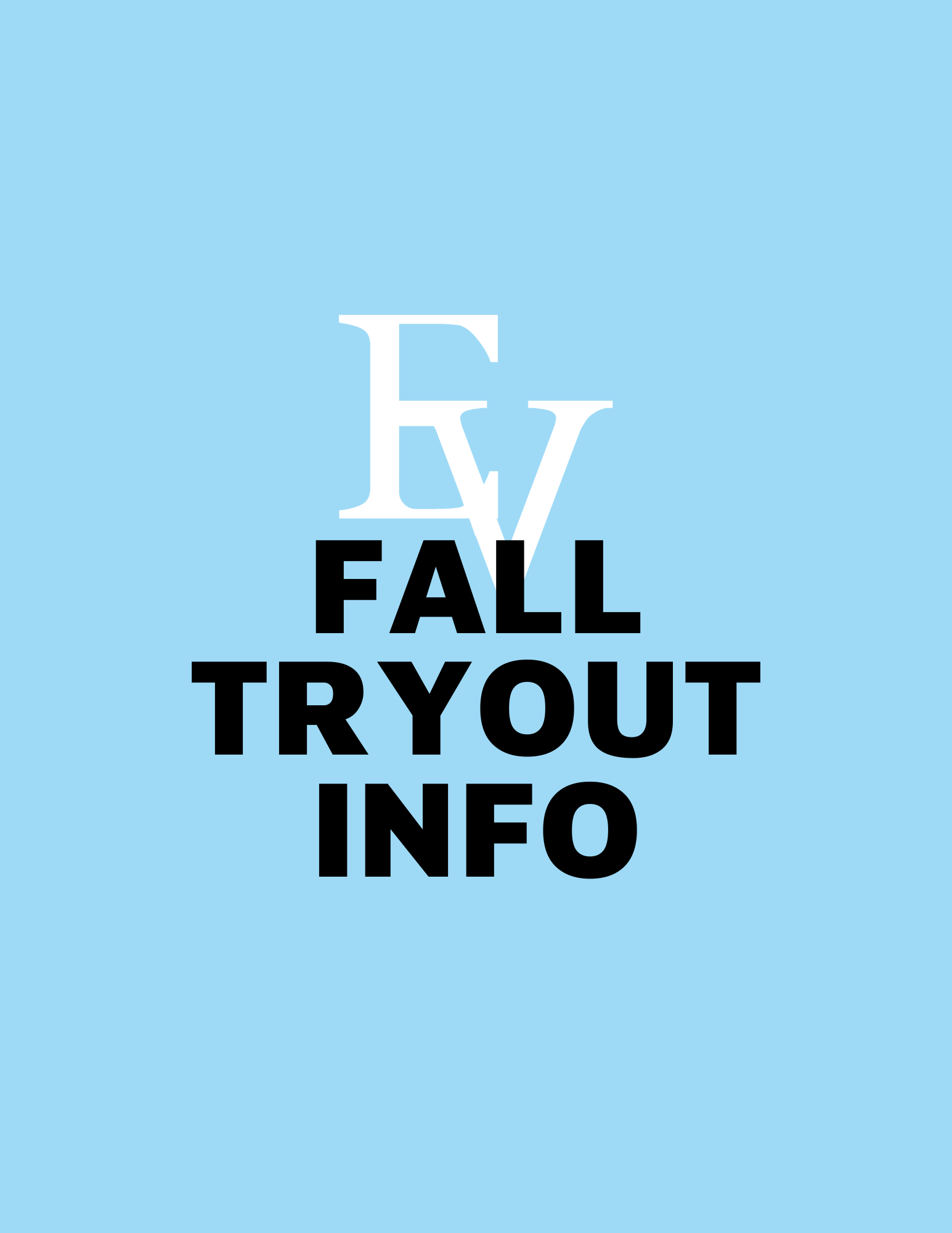 Fall Tryout Information