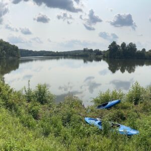 Capsized Kayaks Pulled Ashore