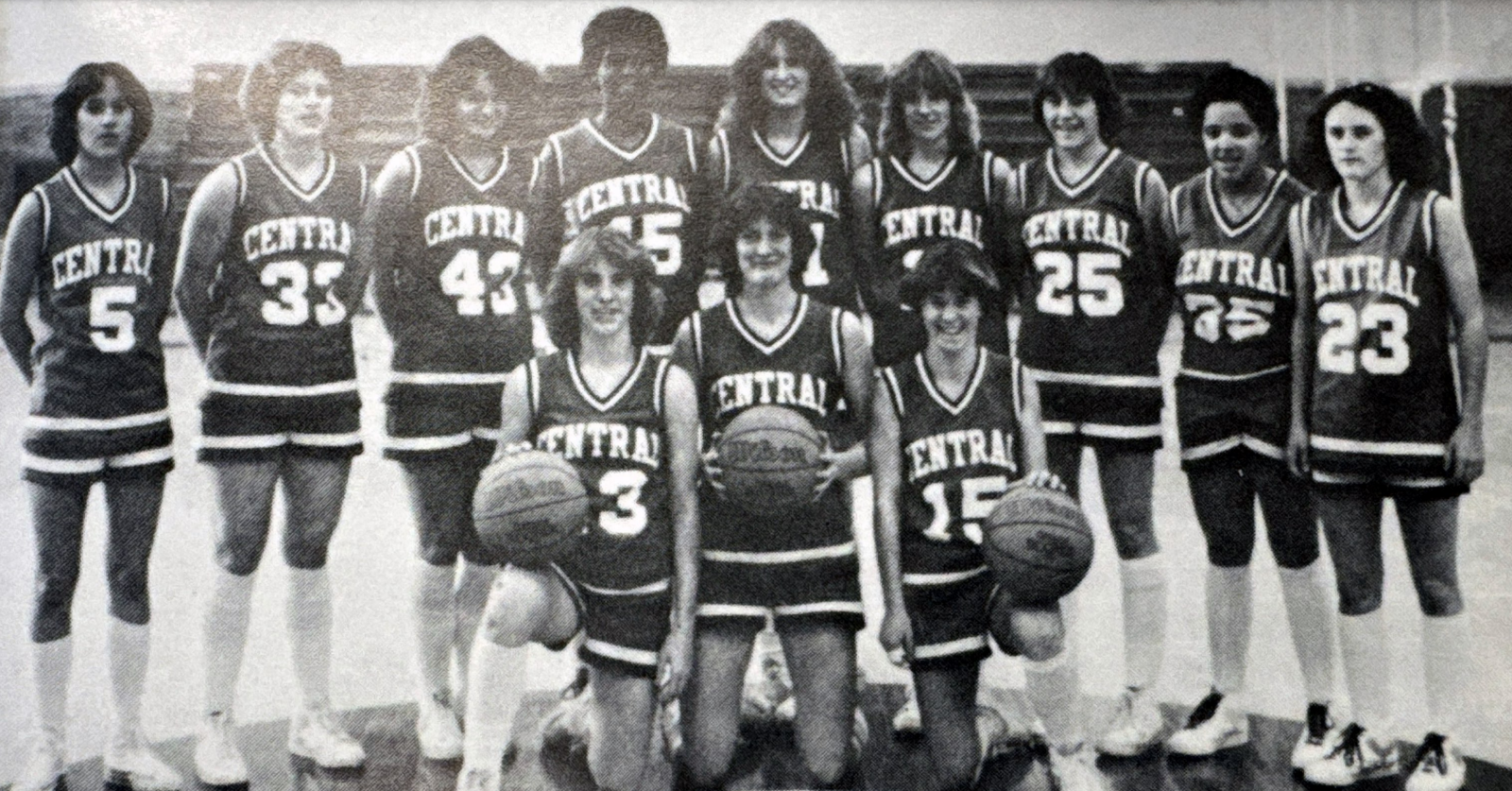 The 1981 Central High School Lady Indian basketball team