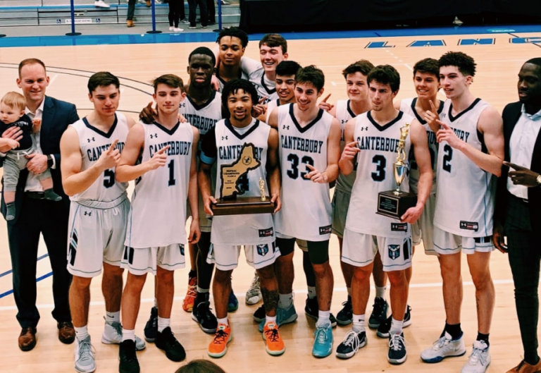 Canterbury Boys’ Varsity Basketball Wins NEPSAC Class B Championship for Second Time New