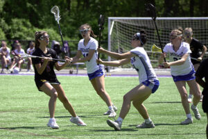 Sadie M. ’24 during a recent Girls Lacrosse game.