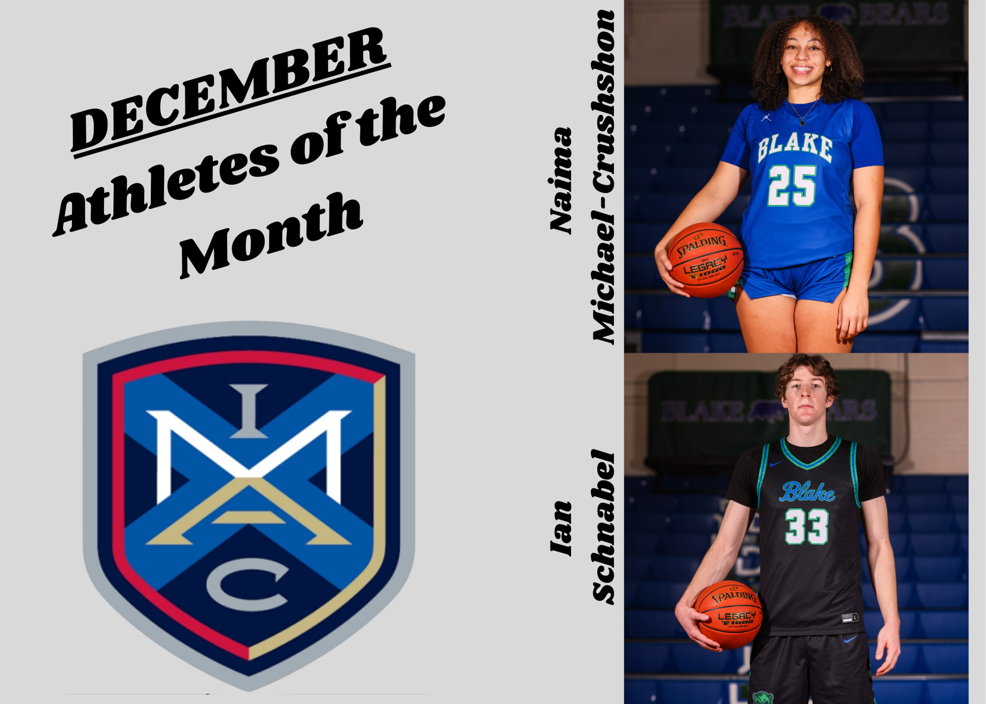 IMAC Athletes of the Month