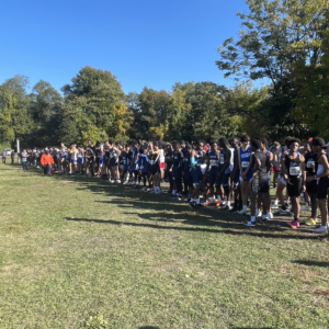 PPL Varsity Boys get ready at the starting line