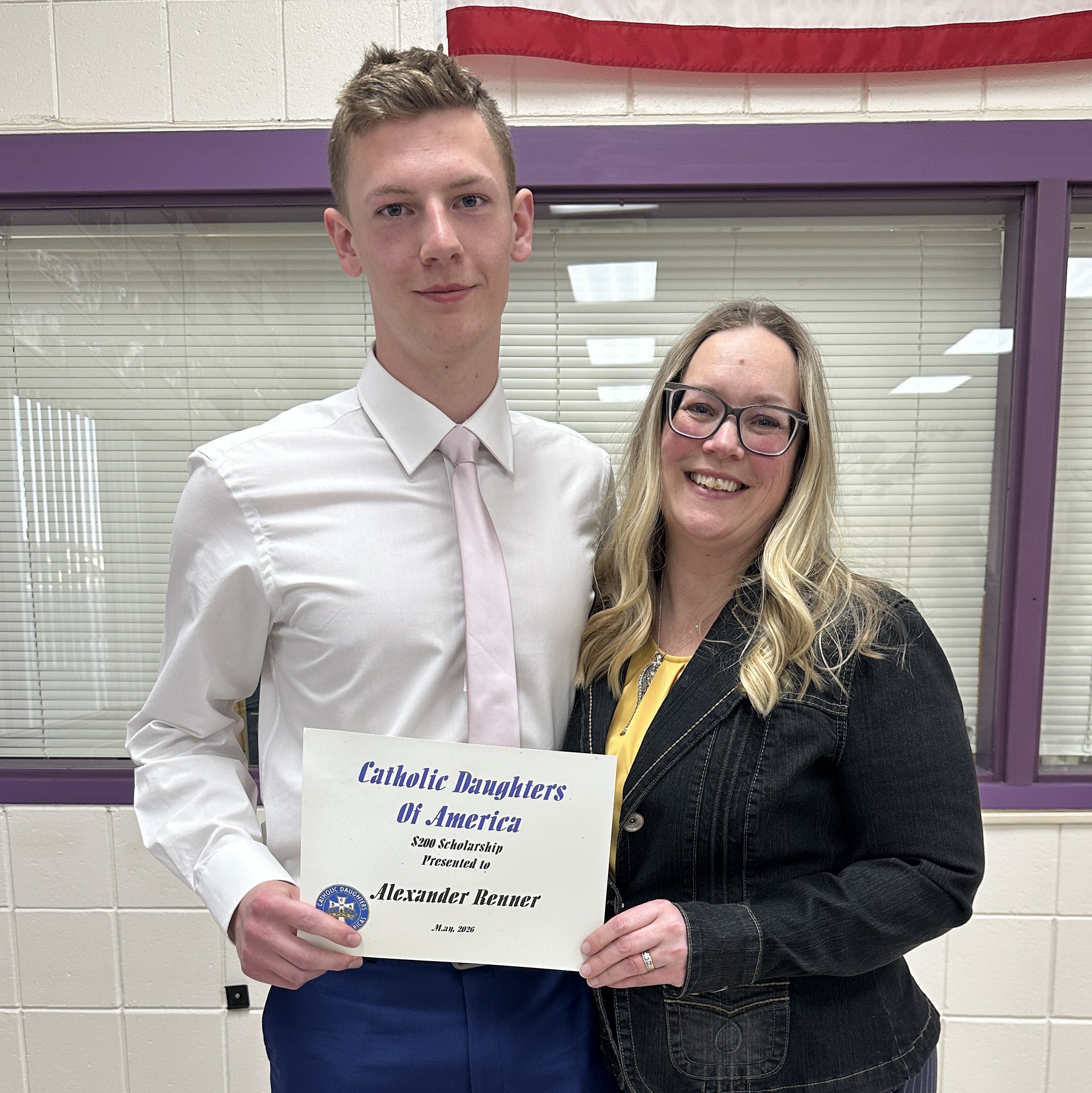 Scholarship winner