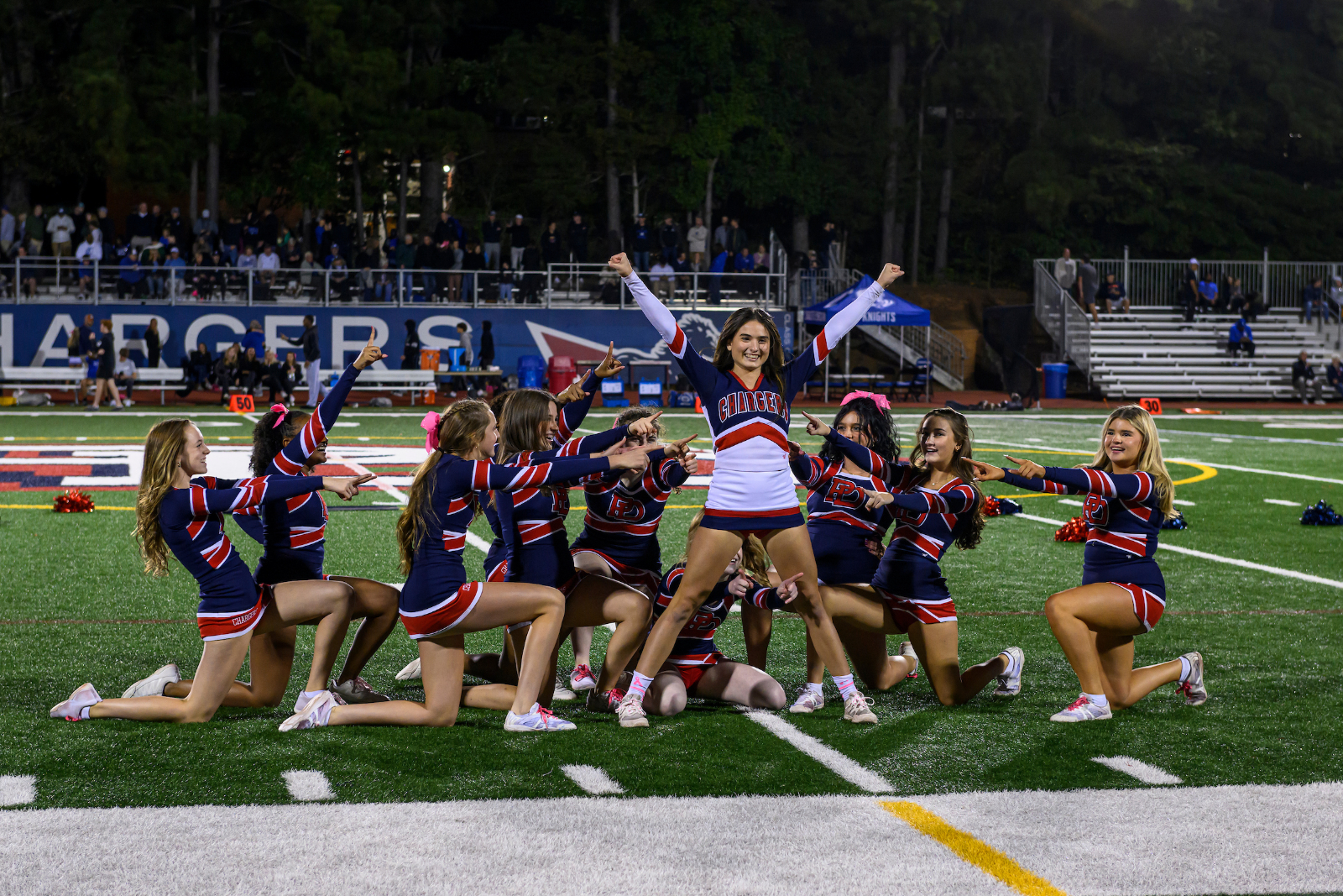 Senior Night Cheerleaders
