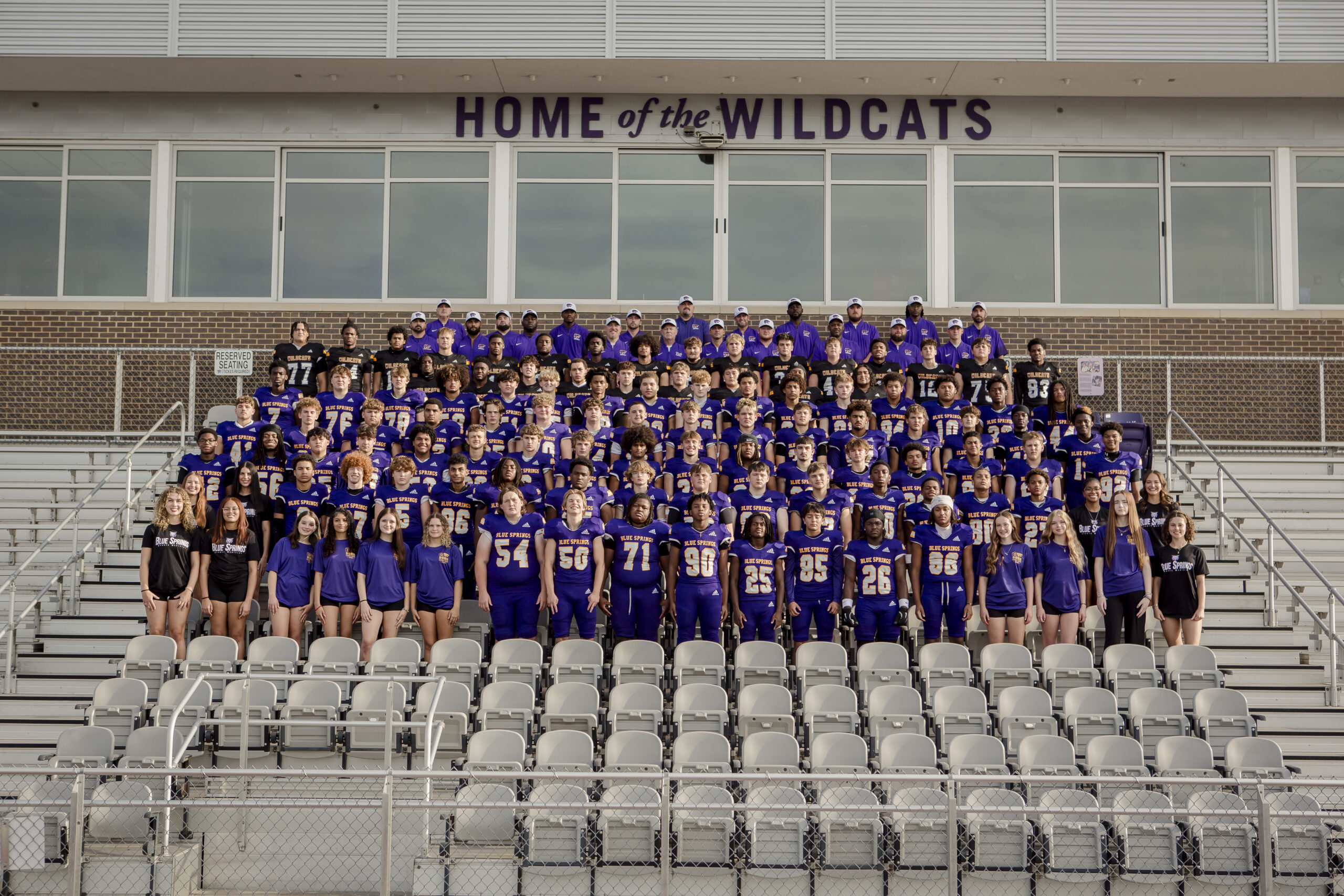 Blue Springs varsity football team, 2026.