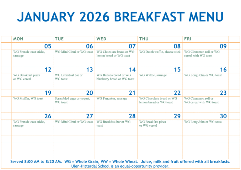 January 2026 Breakfast