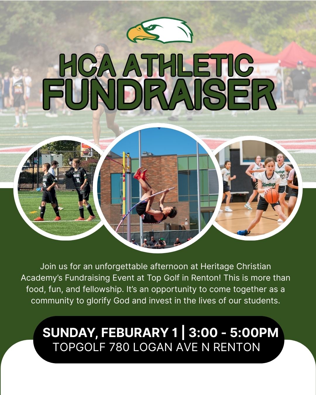 HCA Athletic Fundraiser Flyer