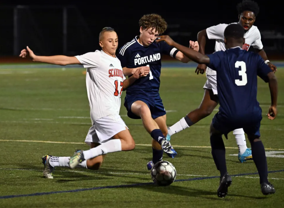 Soccer Player Slide Tackle