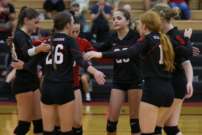 Volleyball Team Huddle