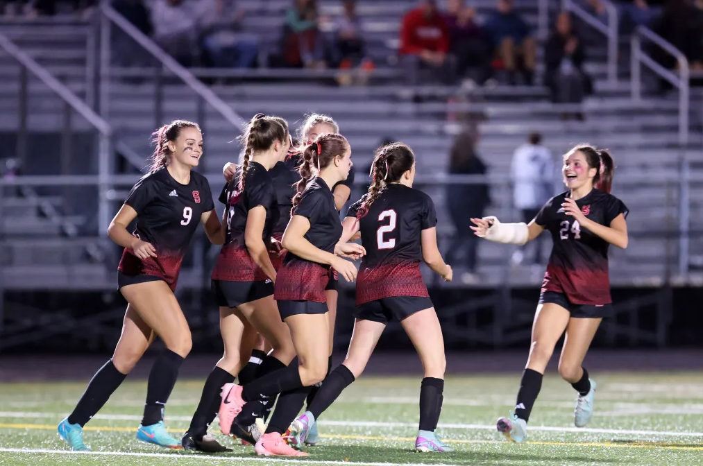 Soccer Team Celebrates