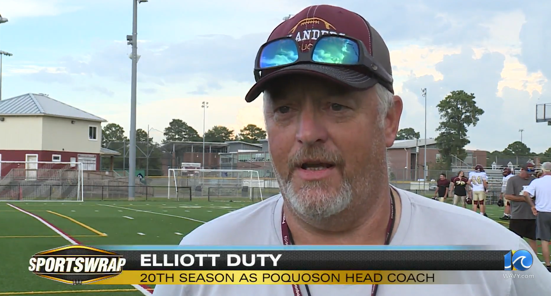 Elliott Duty being interviewed