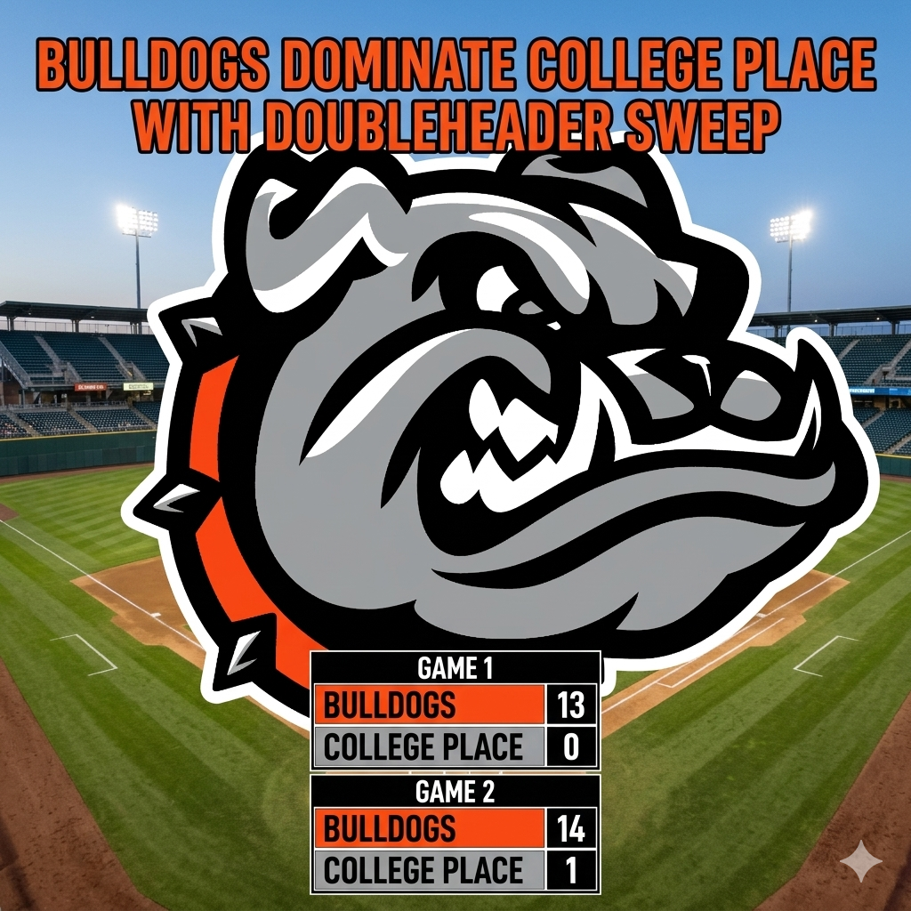 Randy Bessonette Baseball: Bulldogs Dominate College Place with Doubleheader Sweep ...