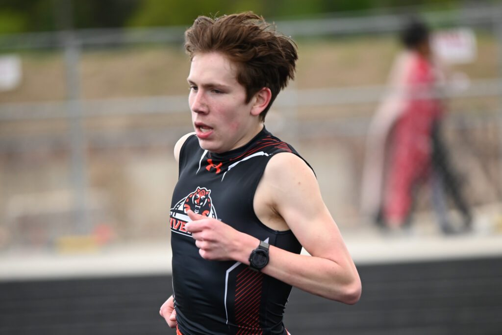 Noah Albarran of Riverside competed in the state track & field tournament last weekend