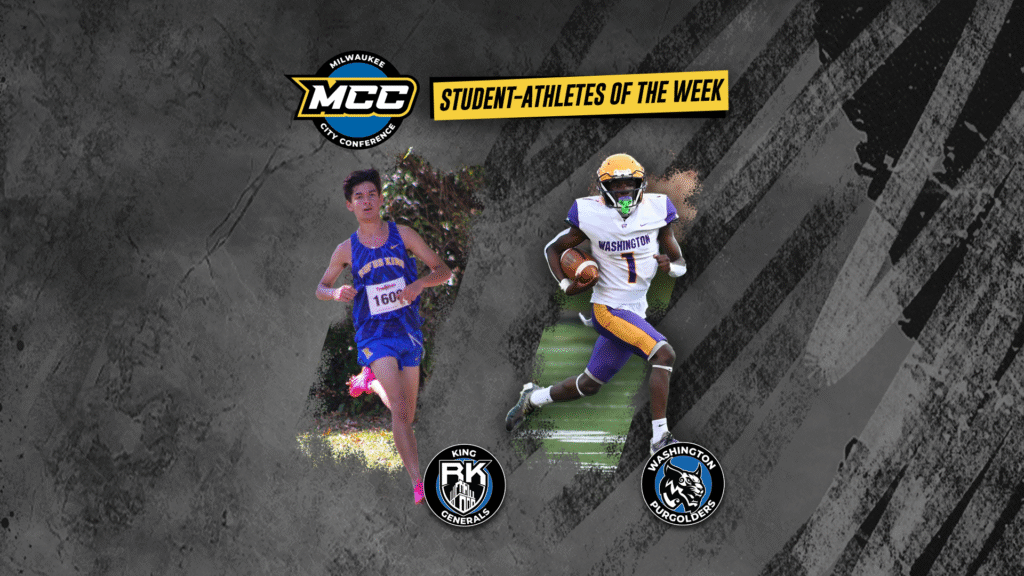 Rudy Baker (Washington High School) and Max Klassen (Rufus King High School) were named the Milwaukee City Conference Student-Athletes of the Week for the week of Sept. 21-27. 