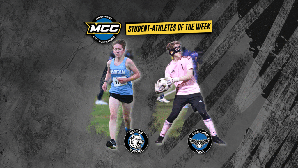 Abigail Steiner (Reagan High School) and Samuel Reddin (Golda Meir High School) were named the Milwaukee City Conference Student-Athletes of the Week for the week of Oct. 19-25.