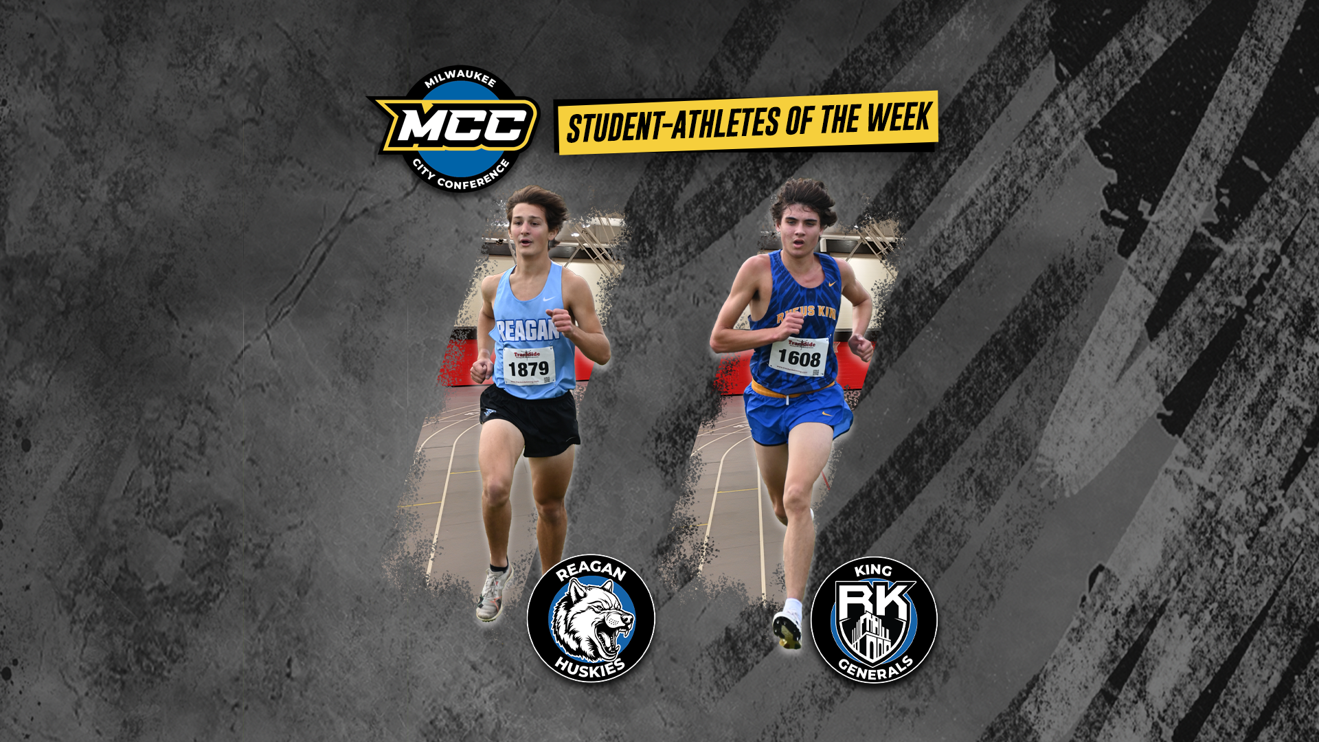 Logan Zeise (Rufus King High School) and William Herrman (Reagan High School) were named the Milwaukee City Conference Student-Athletes of the Week for the week of March 29 - April 4.