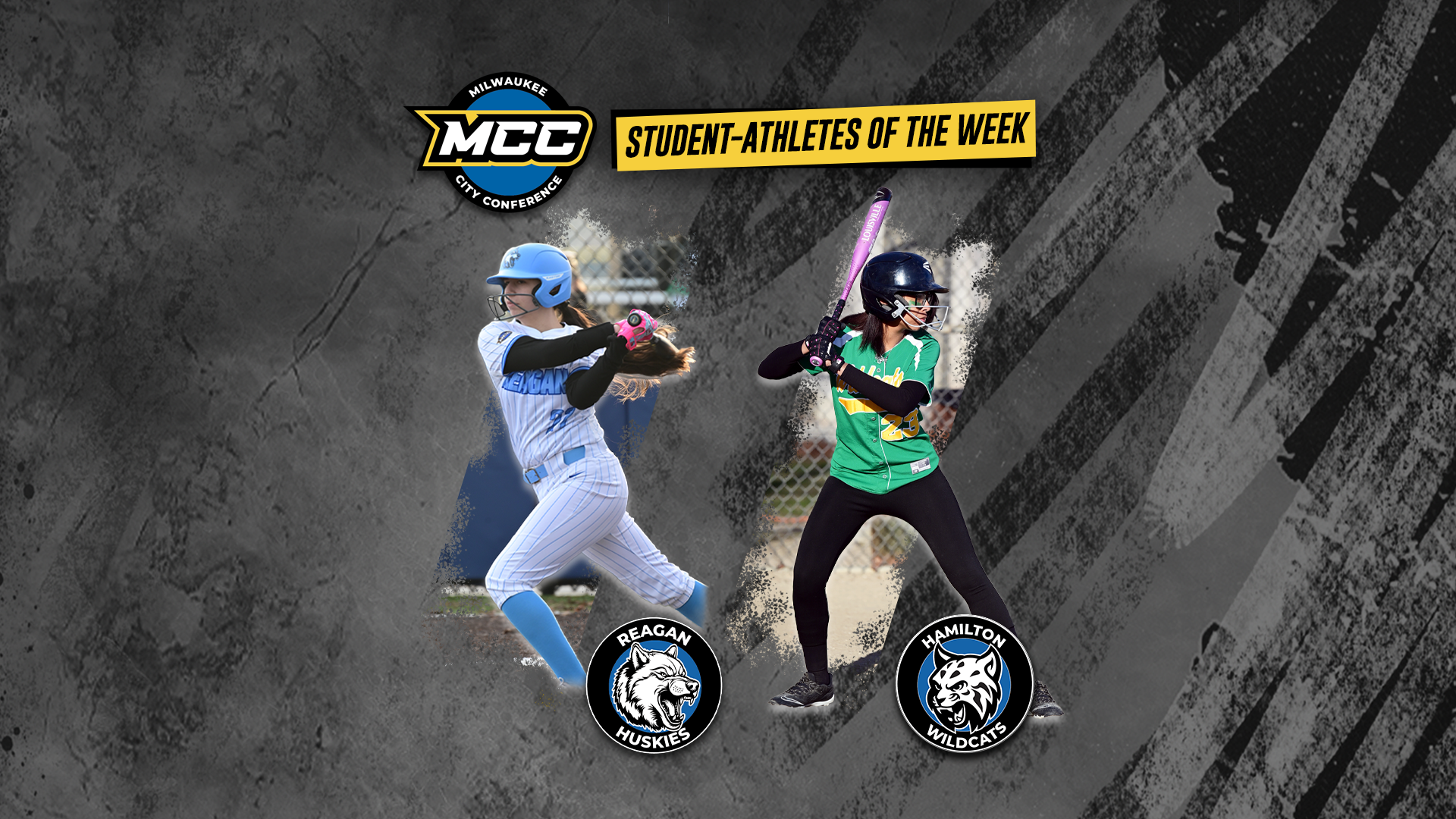 Jennilys Camacho Rodriguez (Hamilton High School) and Gabriela Hernandez-Garcia (Reagan High School) were named the Milwaukee City Conference Student-Athletes of the week for the week of April 12-18.