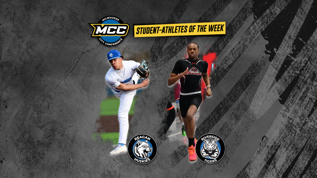 Ahmad Robinson (Riverside Univ. High School) and Kevin Wright (Reagan High School) were named the Milwaukee City Conference Student-Athletes of the Week for the week of April 29 - May 2.