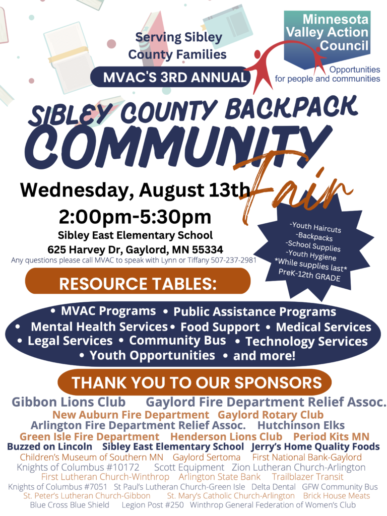 Sibley County Community Backpack Fair