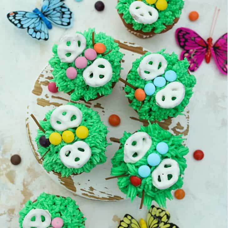 Butterfly cupcakes.