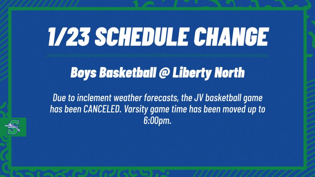 schedule change.
