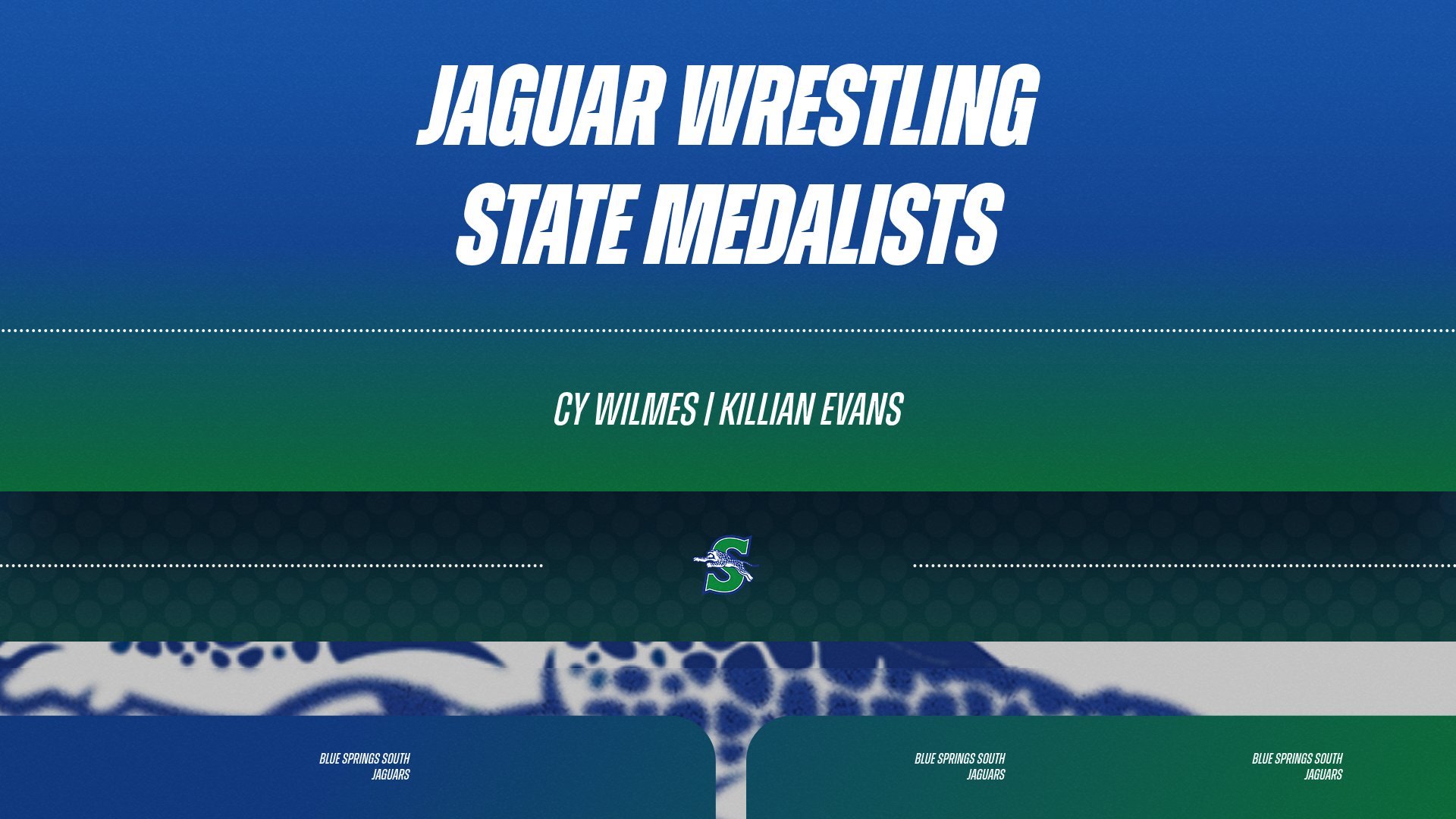 Jaguar Wrestling State Medalists Cy Wilmes | Killian Evans