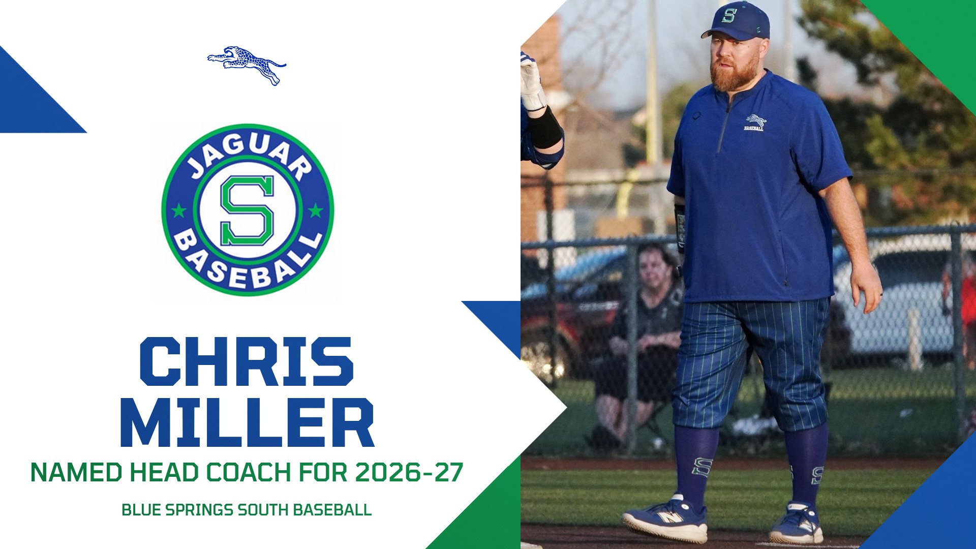 Chris Miller Named Head Coach for 2026-27 Blue Springs South Baseball