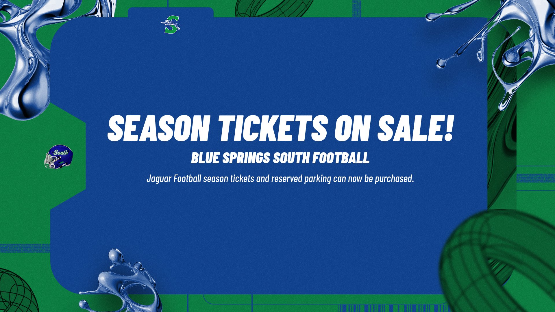 Season tickets on sale. Blue springs south football season tickets and reserved parking can now be purchased
