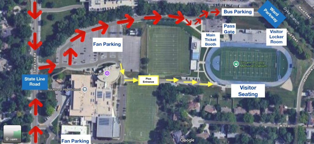 Map of Rockhurst High School Campus