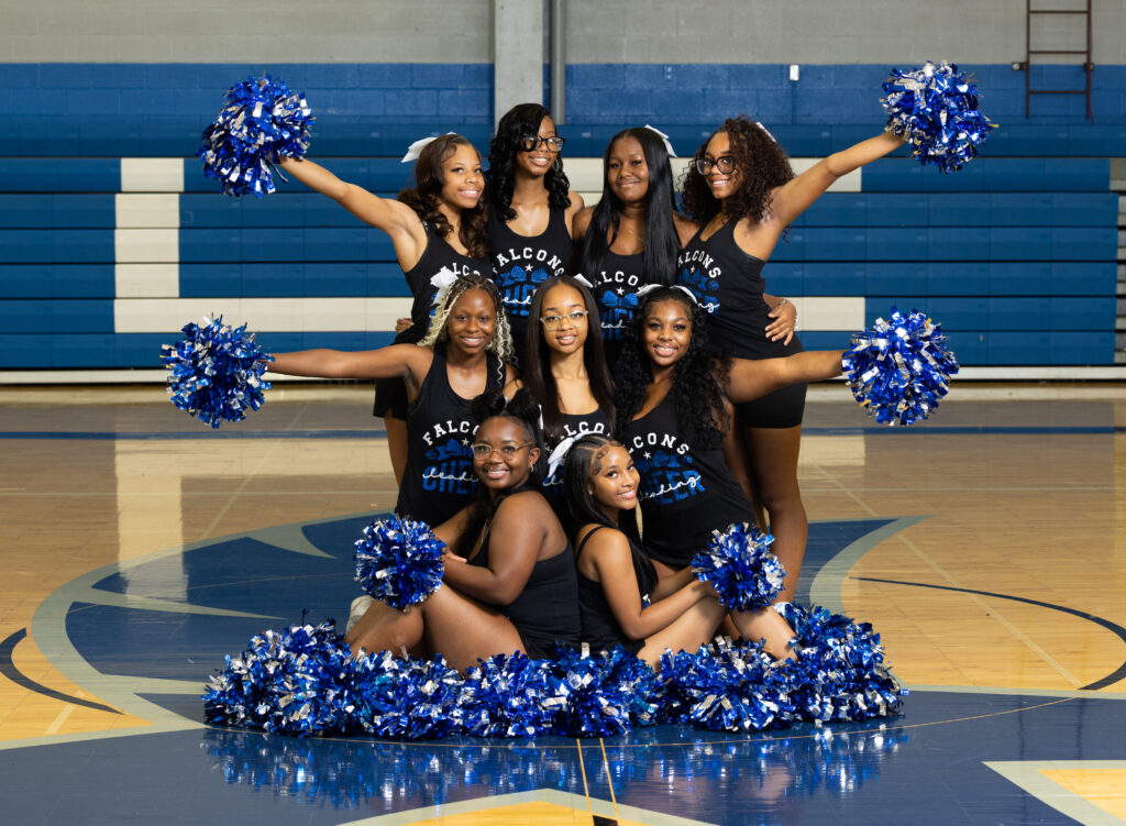 JV Fall Cheer in formation