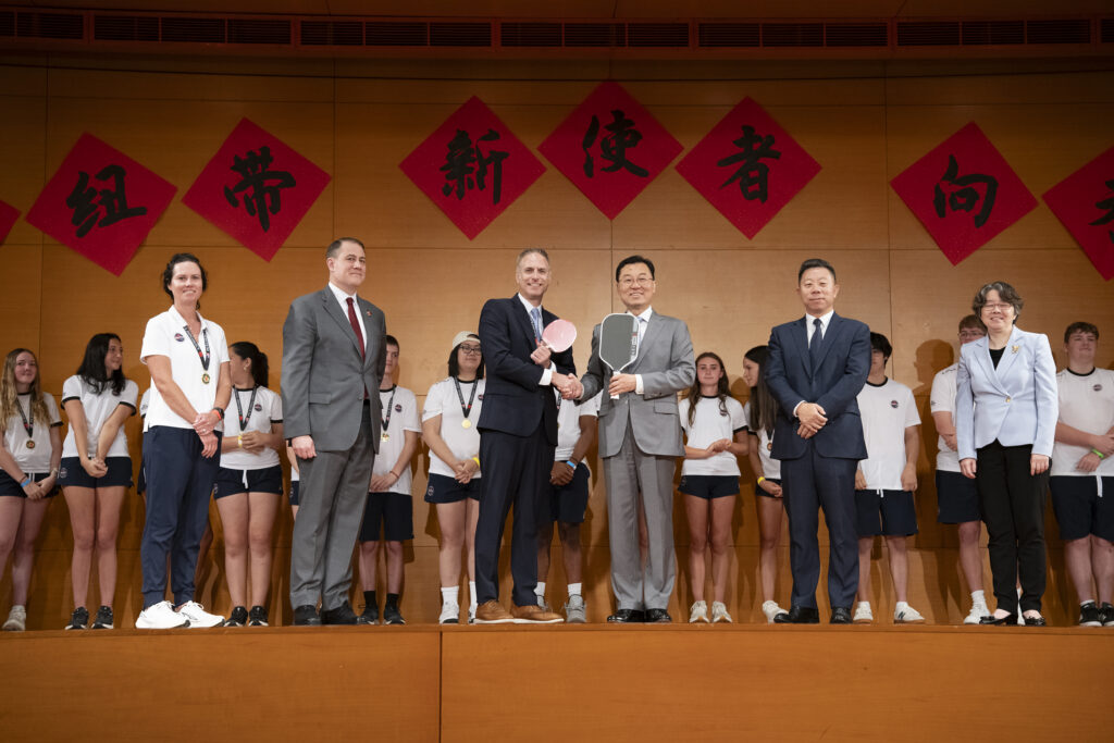 MCPS Pickleball Ambassadors and guests visit
