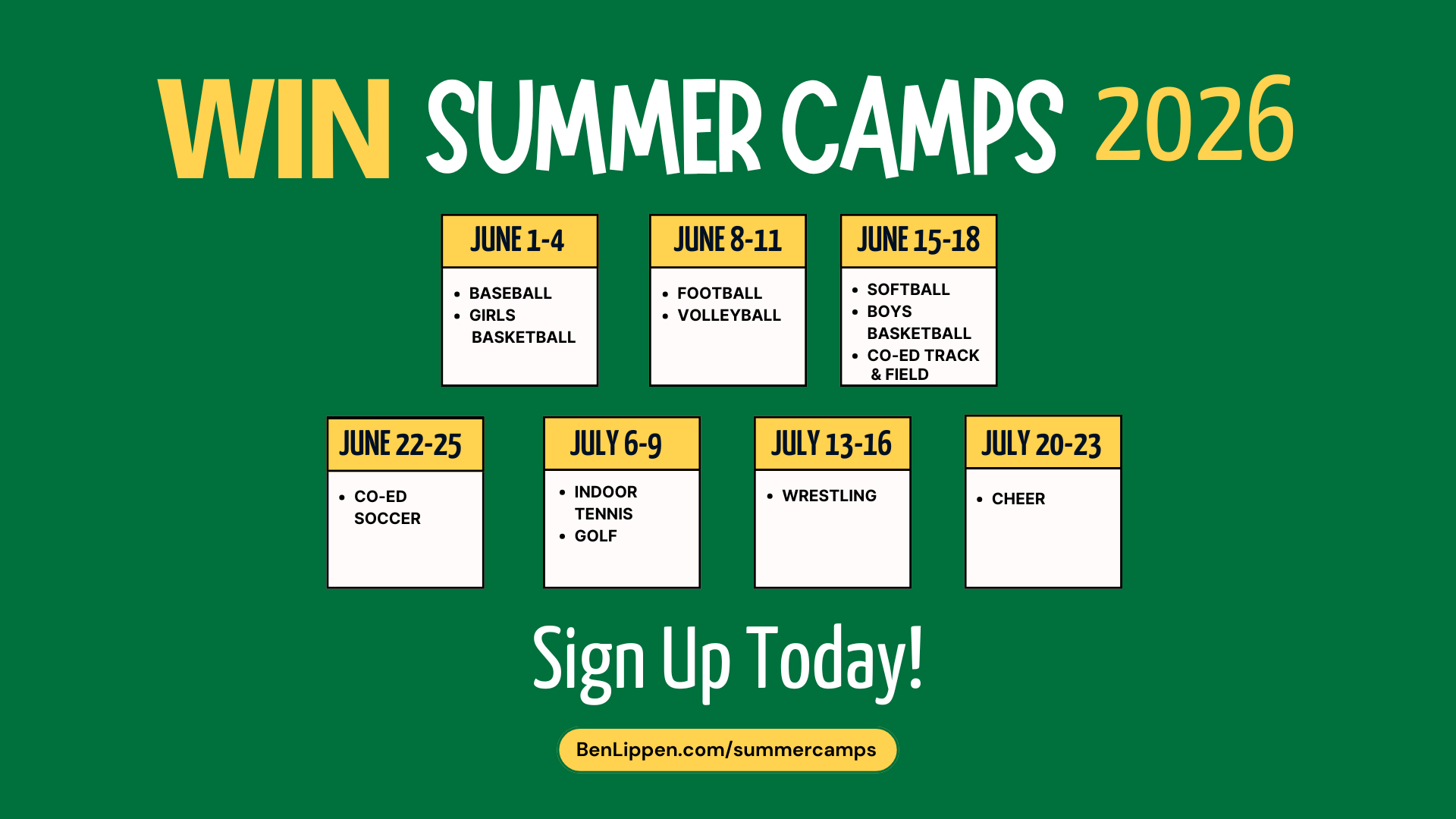 WIN SUMMER CAMP 2026