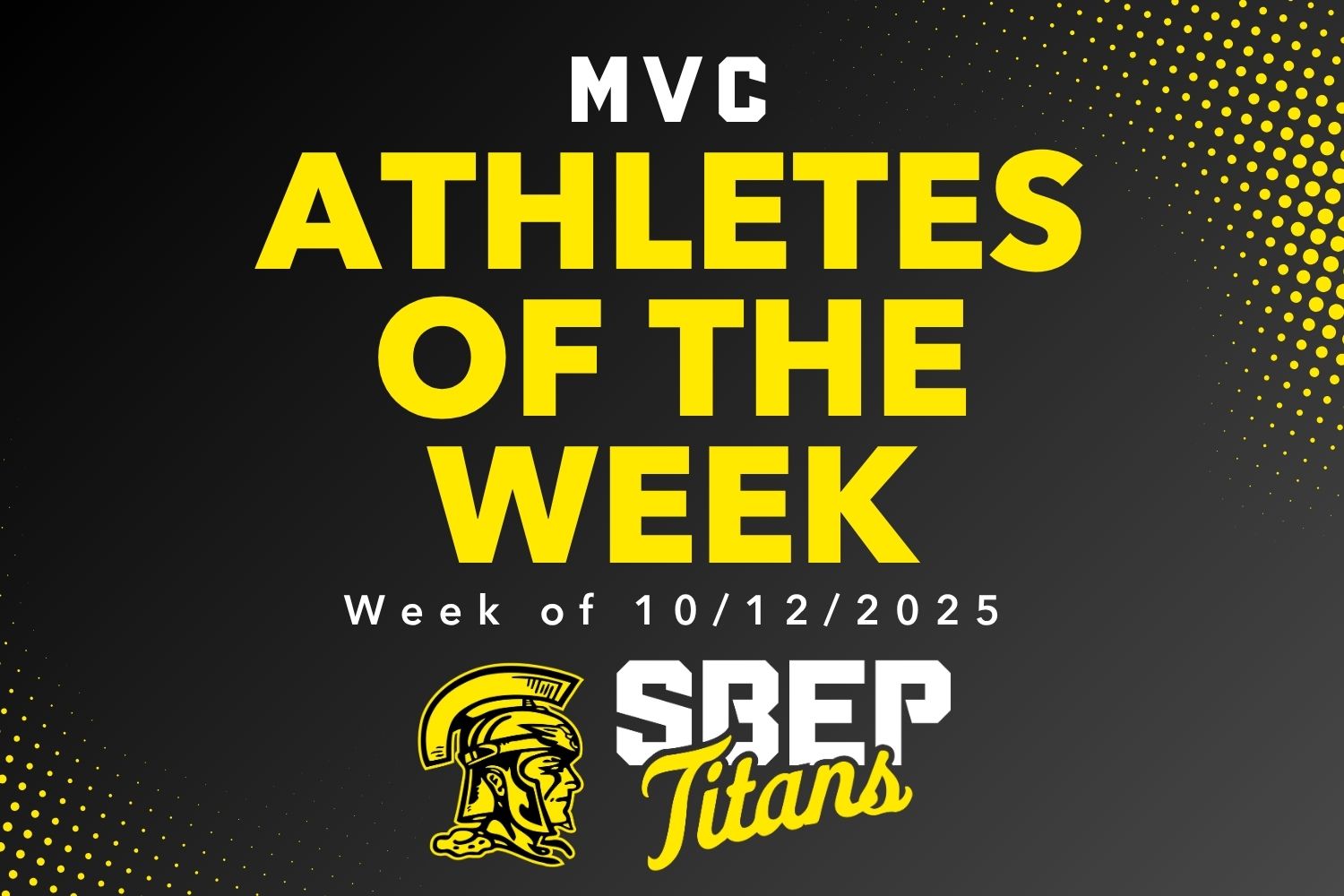 "MVC Athletes of the Week, week of 10/12/2025"