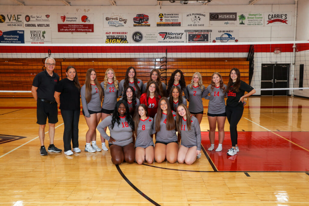 The varsity volleyball team in 2025.