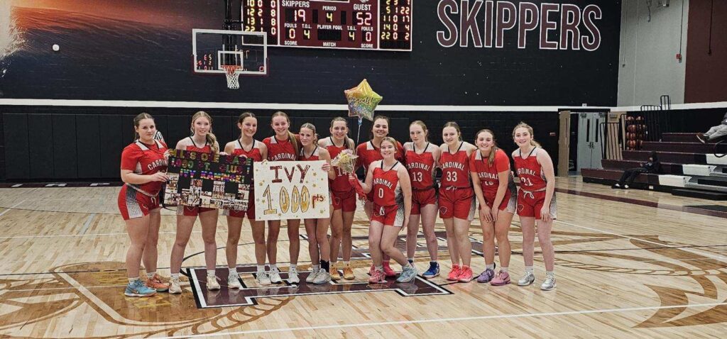 Congratulations to Ivy Kaminski on scoring her 1,000th career point in just her junior year!