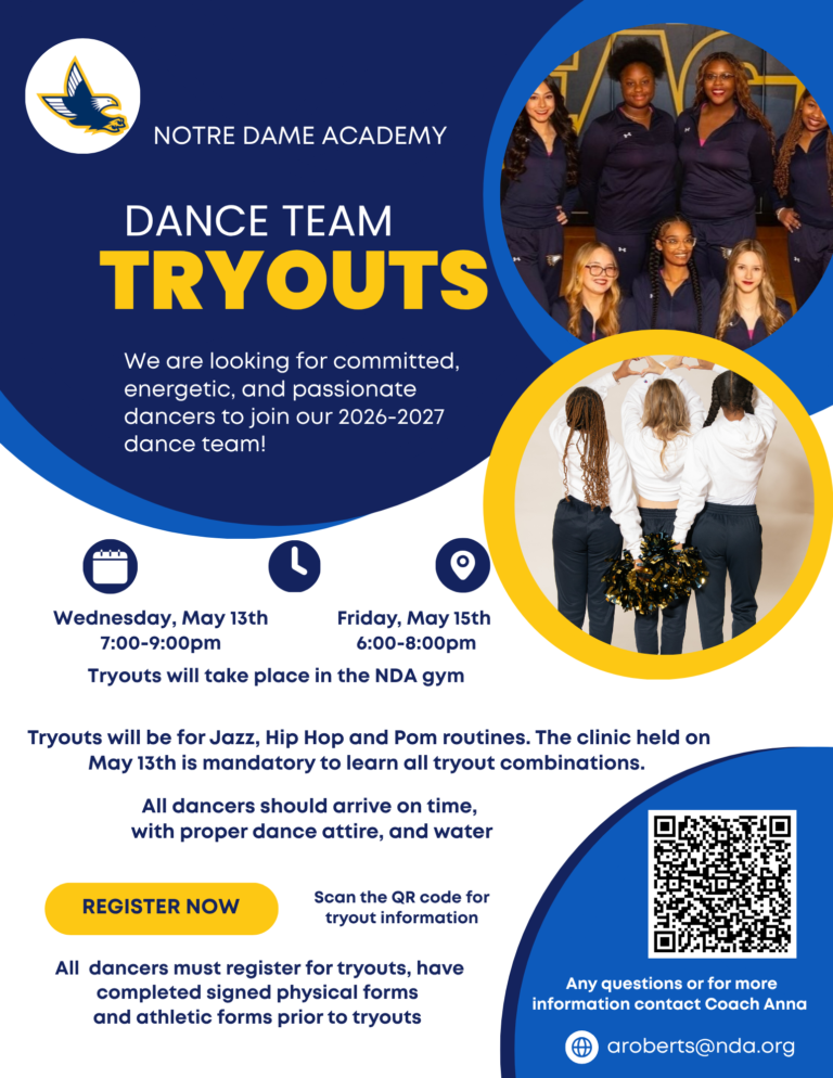 Dance Team Tryout Flyer 2026-2027